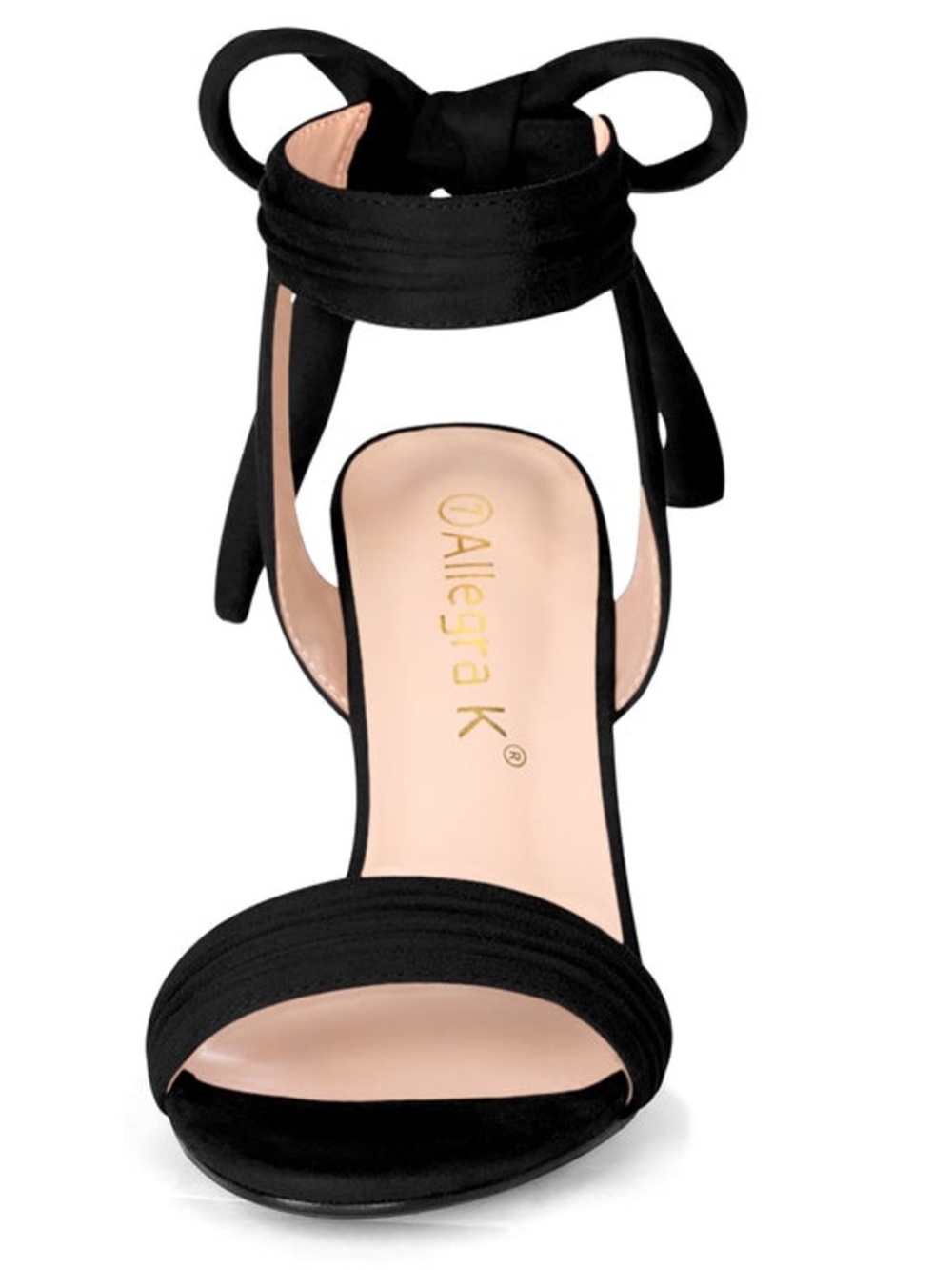 Allegra K Velvet Block Heels - Picture 8 of 11